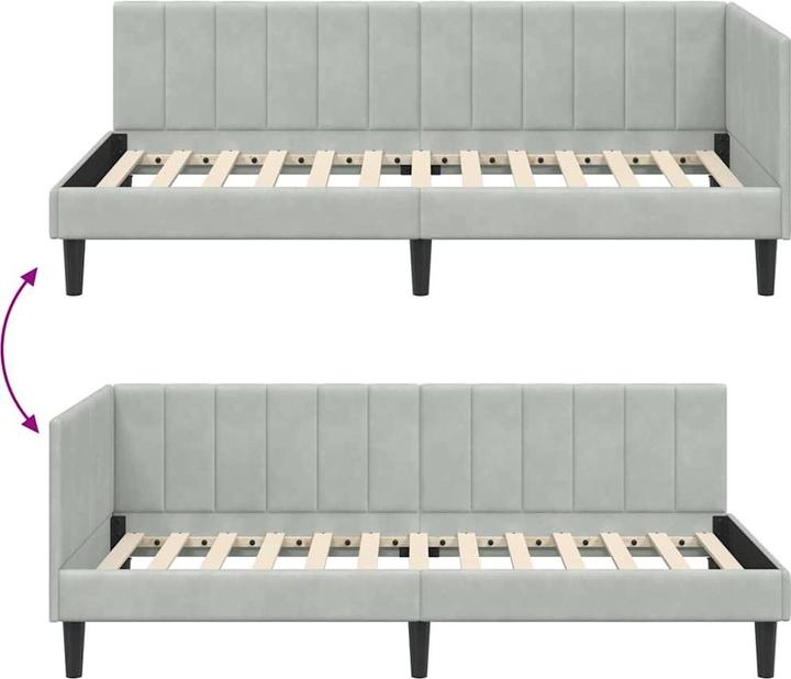 Produktbild vidaXL Eckbettgestell