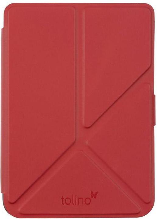 tolino shine/shine color, Schutztasche mit Origami Standfunktion (Farbe:rot) (Tolino Shine, Tolino Shine Color)