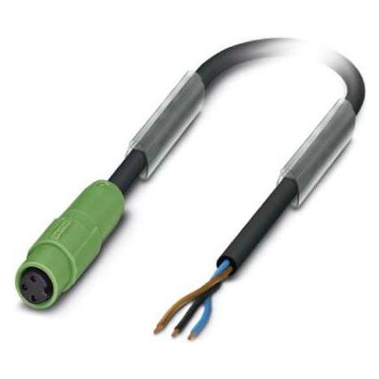 Phoenix Contact 1417698 Sensor-/Aktor-Steckverbinder, konfektioniert 3 m Polzahl: 3 1 St., Elektronikkabel + Stecker, Schwarz