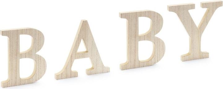 Produktbild Partydeco Lettes en bois - BABY (1 Stk.)
