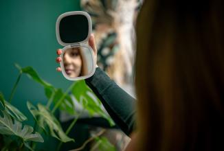 Productafbeelding Humanas HS-PM01 Kosmetikspiegel mit LED-Hintergrundbeleuchtung – Weiss