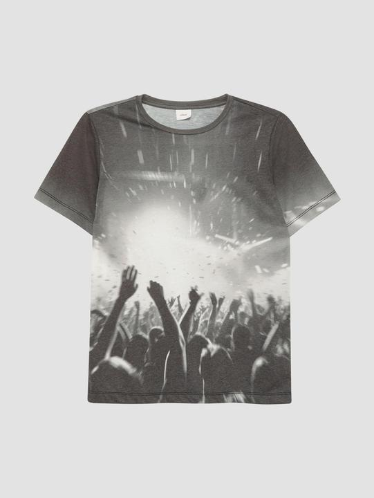 Immagine prodotto S.Oliver T-Shirt Jersey-T-Shirt mit Rundhalsausschnitt und All-over-Print (158, 164)