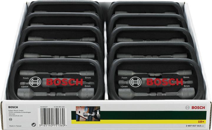 Produktbild Bosch Professional Zubehör Steckschlüssel-Set (10 mm, 12 mm, 13 mm, 6 mm, 7 mm, 8 mm)