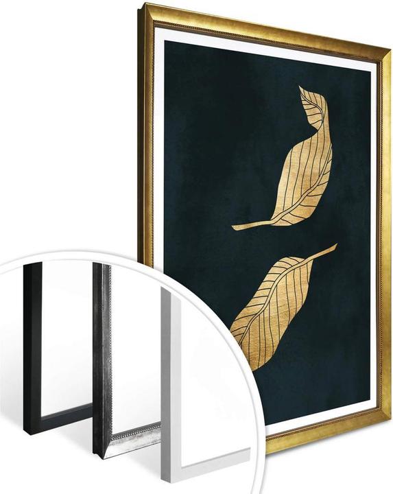 Actual product image Trenddeko Golden leaves (60 x 80 cm)