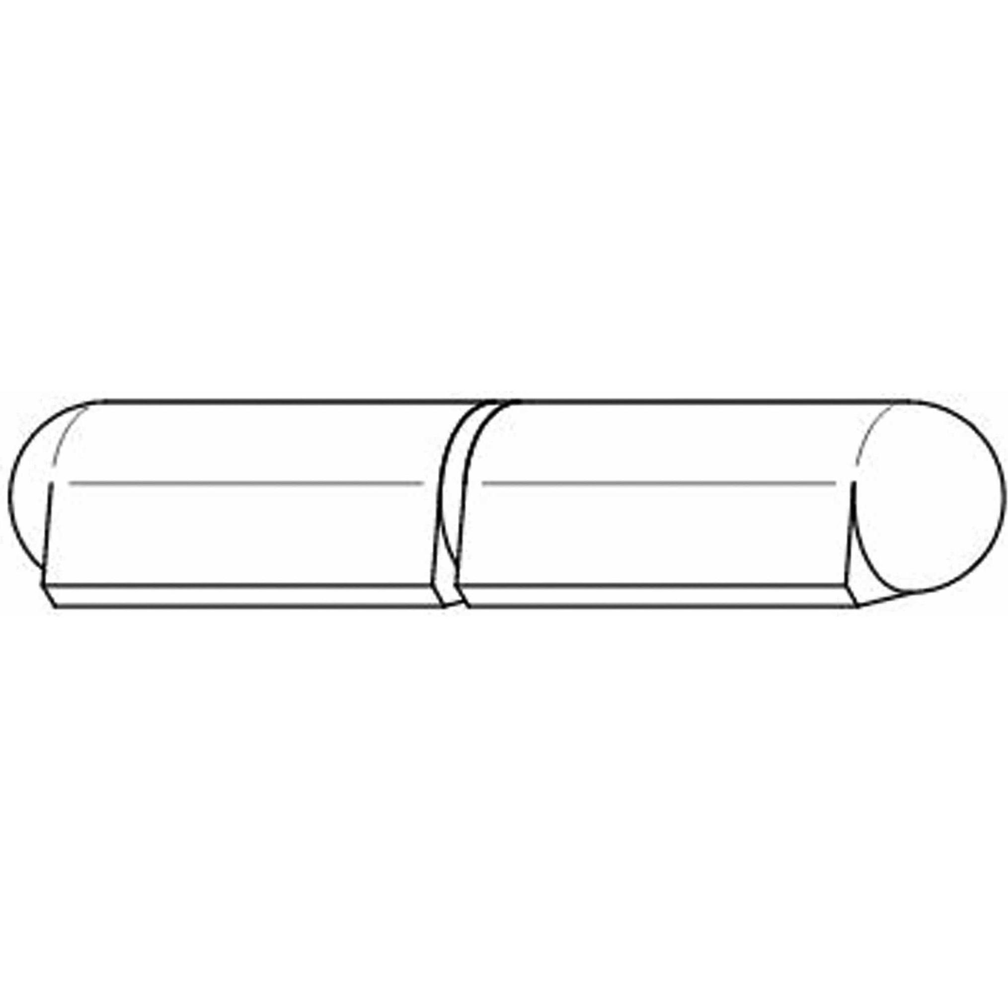 Eneroid, Türbeschlag + Scharnier, Bandrolle, Anschweissscharnier, 100x14 mm, 2-teilig, Stahl