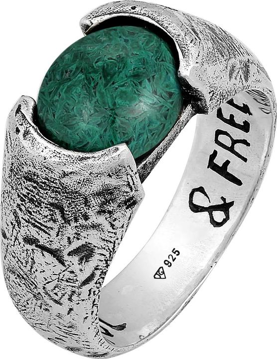 Image du produit Haze & Glory Ring Siegelring Liberty - Afrikanischer Türkis 925 Silber (62, Argent 925)