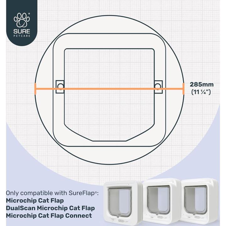 Productafbeelding SureFlap Glas installatie adapter (Handmatig kattenluik)