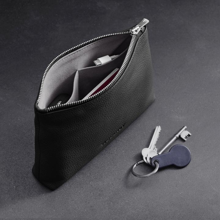 Image du produit Woolnut Pochette en cuir, noir