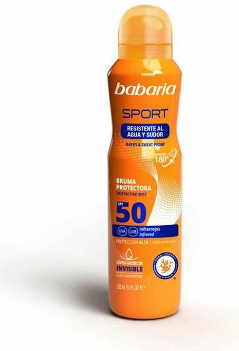 Actual product image Babaria Sport Protective Mist SPF50 Spray 200ml (Sun spray, SPF 50, 200 ml, 0.20 g)