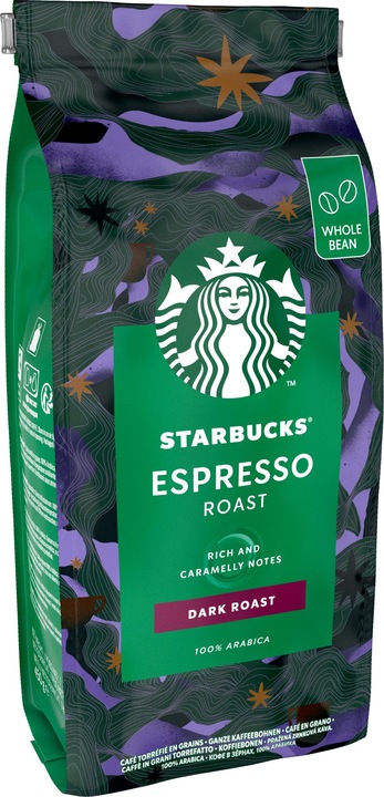 Starbucks Espresso Roast Dark Roast Chicchi di caffè torrefatti (450 g, Arrosto scuro)