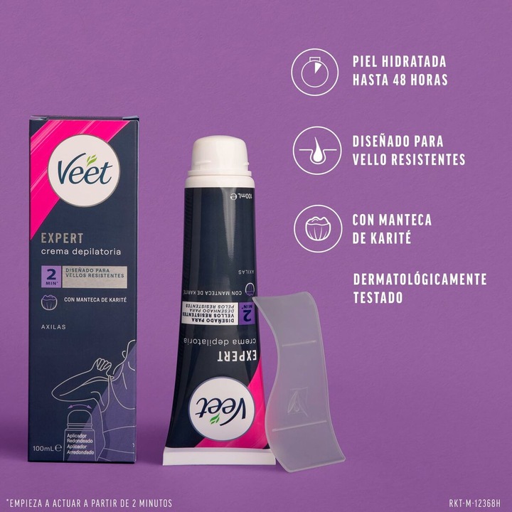 Produktbild Veet Expert Body Hair Removal Cream for Underarms 100ml (100 ml, 1 x)