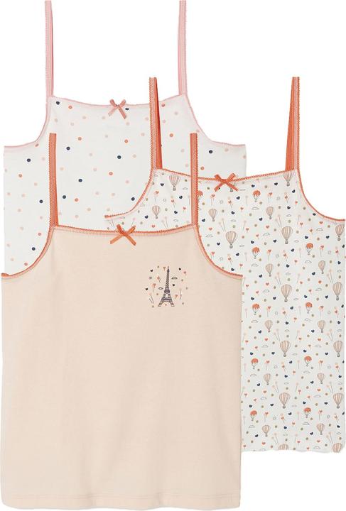 Actual product image Vertbaudet 3er-Pack Mädchen Unterhemden mit Print, Baumwolle (158)