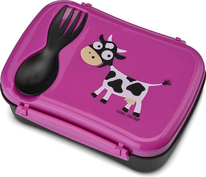 Carl Oscar N’ice Box Kids mit Kühlakku & Besteck Pink