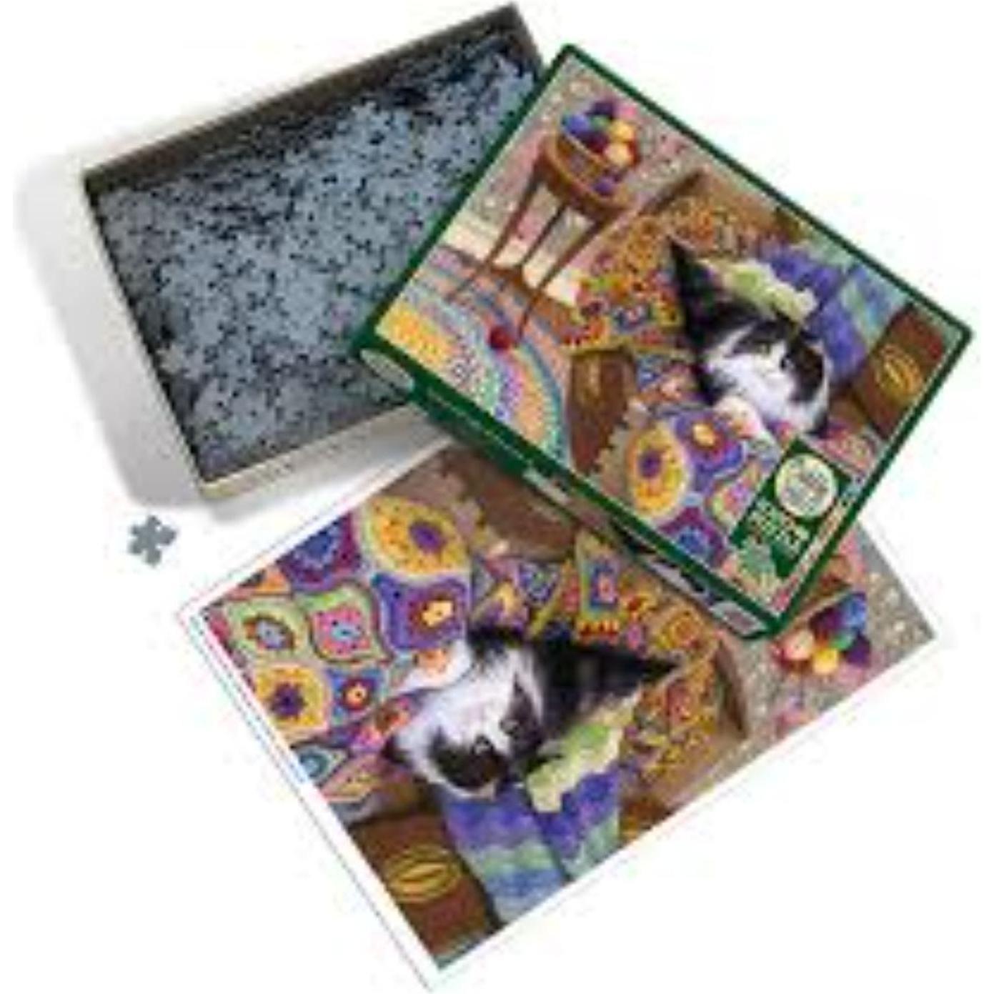 Thumbnail - Cobble Hill Comfy Cat (1000 Stück) (1000 Teile)