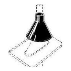 Kathrein ZTC 48 Abdeckkragen für Dachabdeckblech, TV Zubehör