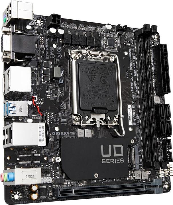 Productafbeelding Gigabyte MB GBT Intel 1700 H610I (LGA 1700, Intel H610 Uitdrukkelijk, Mini-ITX)