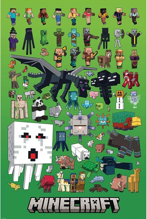 Produktbild Minecraft Poster Character Montage