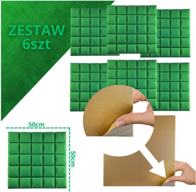 No Name DNA AM5 GN Akustikplatte Set mit 6 Stk. grün (6 pcs.)