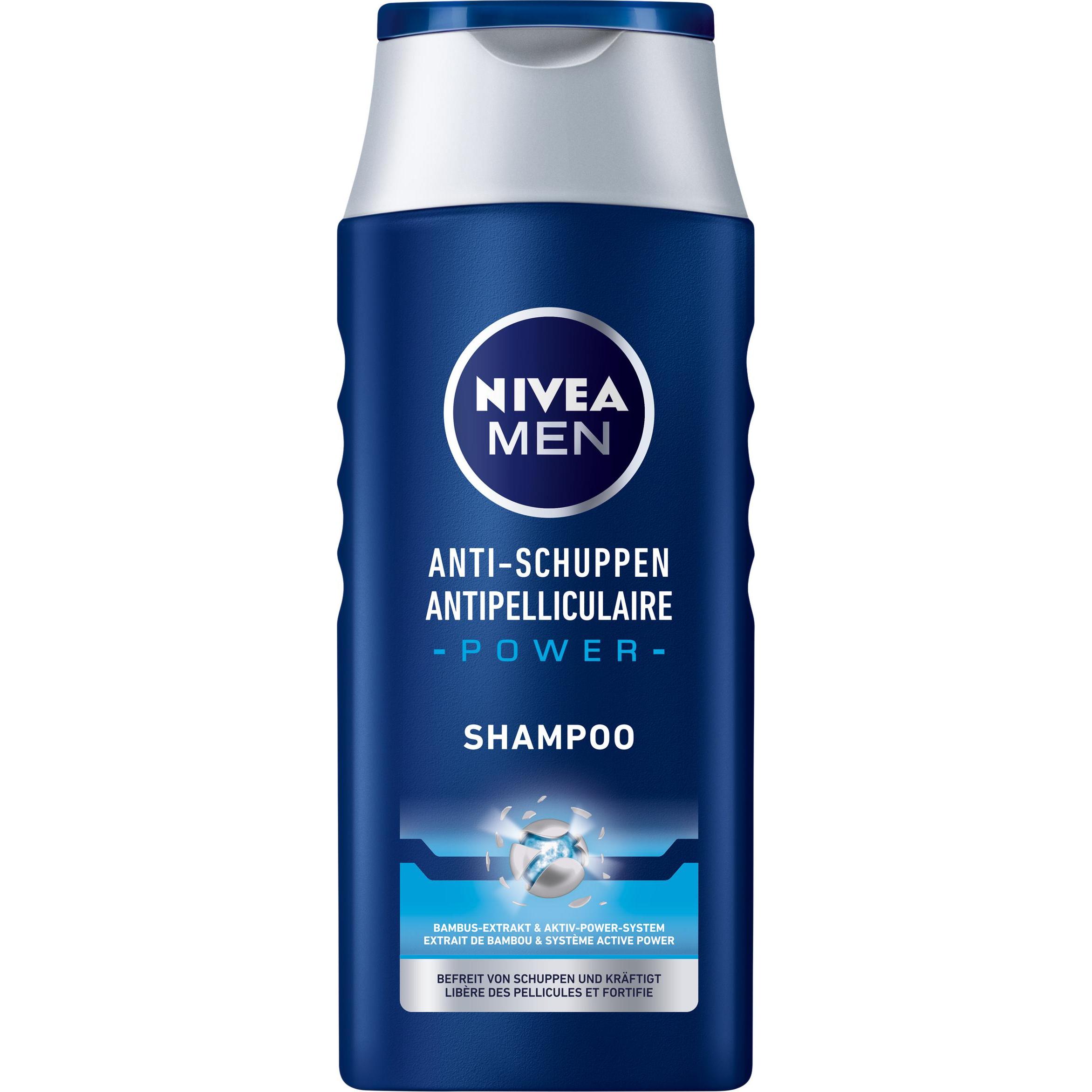 NIVEA, Shampoo, Anti-Schuppen Power (250 ml, Flüssiges Shampoo)