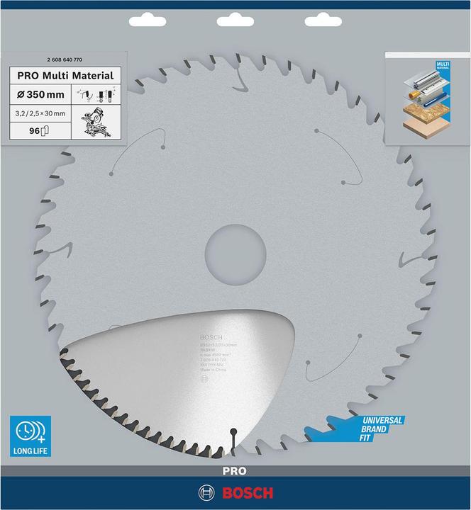 Produktbild Bosch Professional Zubehör PRO Multi Material Kreissägeblatt, 350 x 3,2 x 30 mm