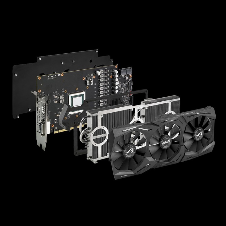 Actual product image ASUS Radeon ROG STRIX RX VEGA 64 O8G GAMING (8 GB)