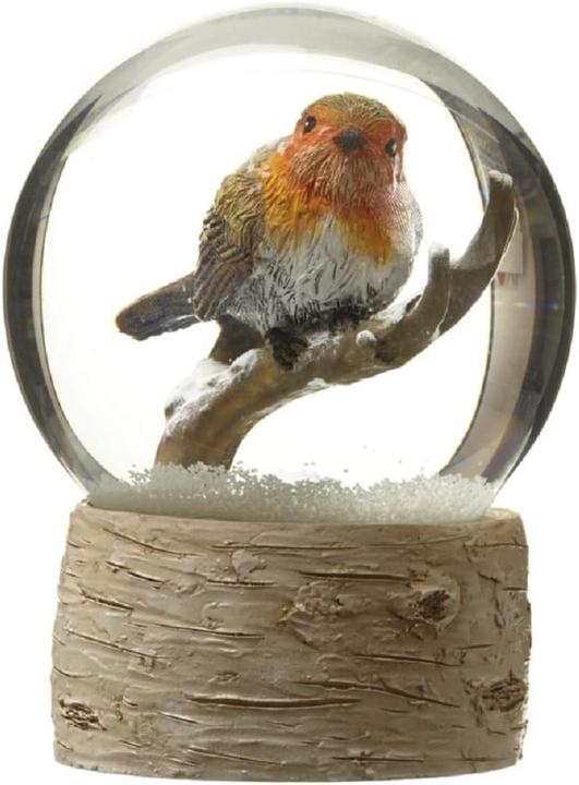 Actual product image Heaven Sends Snow globe with robin
