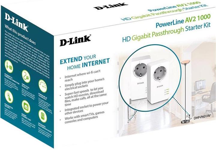 Actual product image D-Link DHP-601AV Kit (1000 Mbit/s)