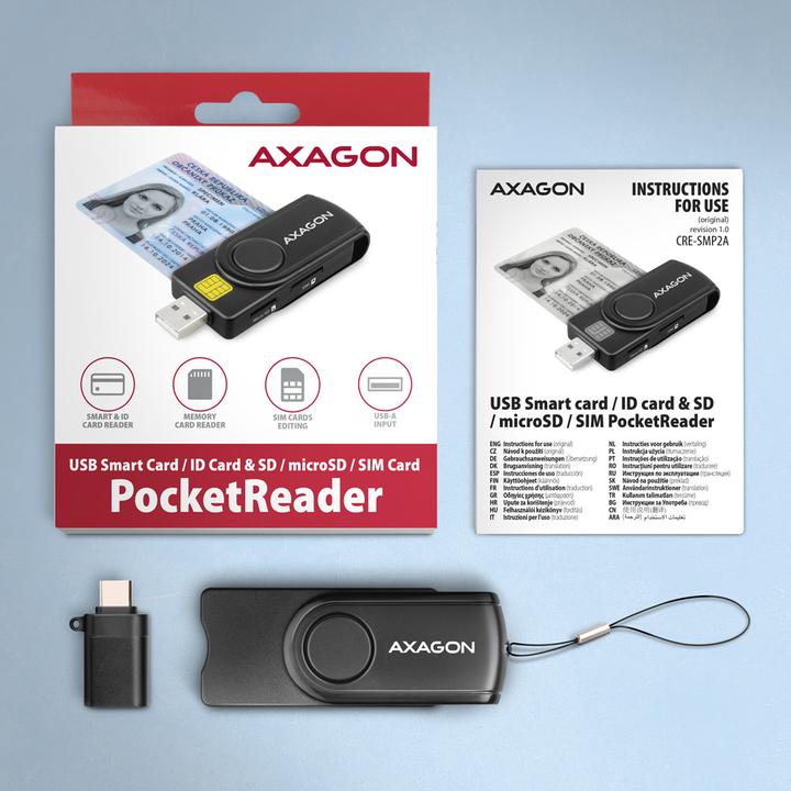 Immagine prodotto Axagon CRE-SMP2A (USB 2.0)