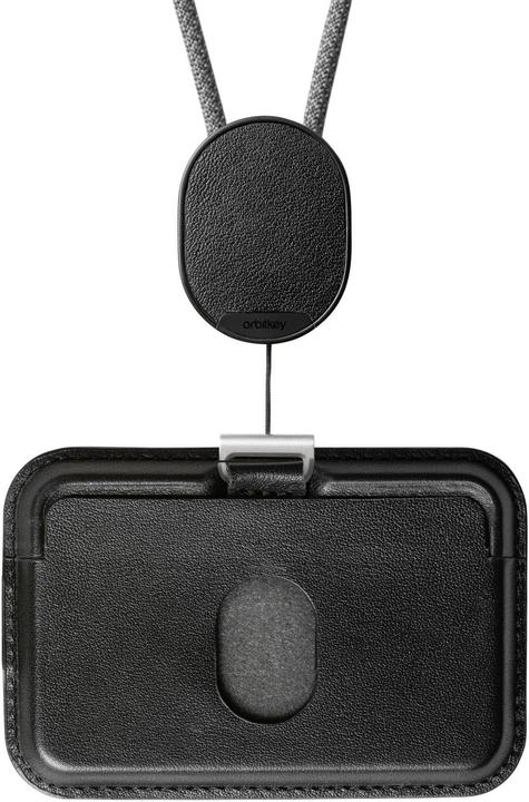 Actual product image Orbitkey ID Card Holder Pro with neck strap, black