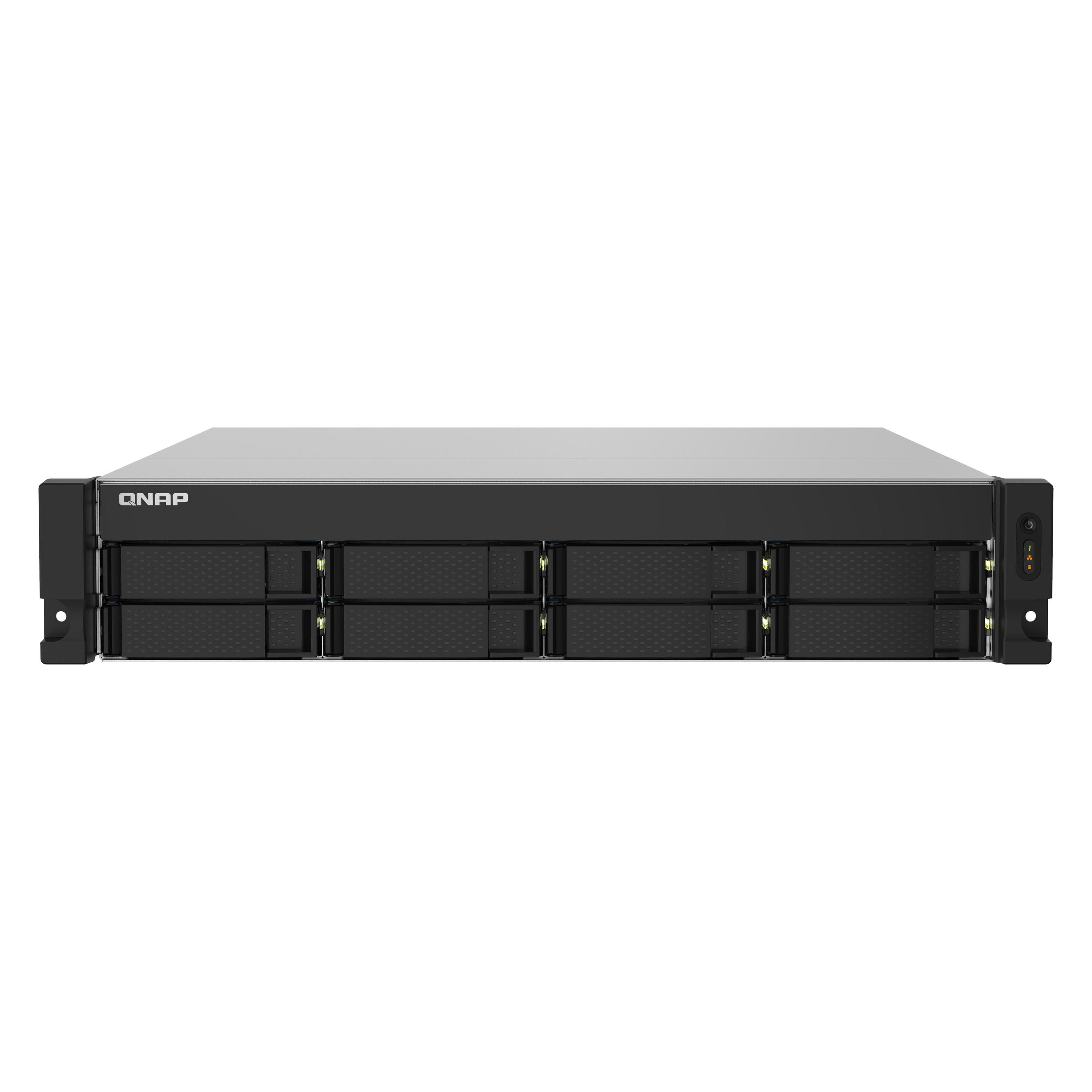 QNAP TS-832PXU-4G (0 TB), NAS, Schwarz