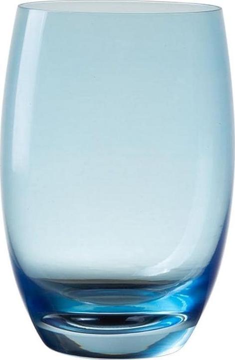 Lunasol Trinkglas Optima Color Tumbler 460 ml Barrel Hellblau (0.46 l, 6x)