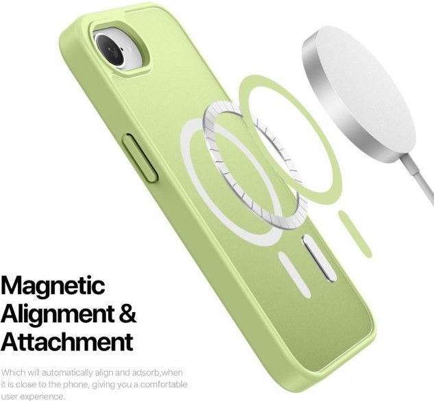 Actual product image Dux Ducis iPhone SE (2025) Compatible with MagSafe Case - Green (Apple iPhone 16e)