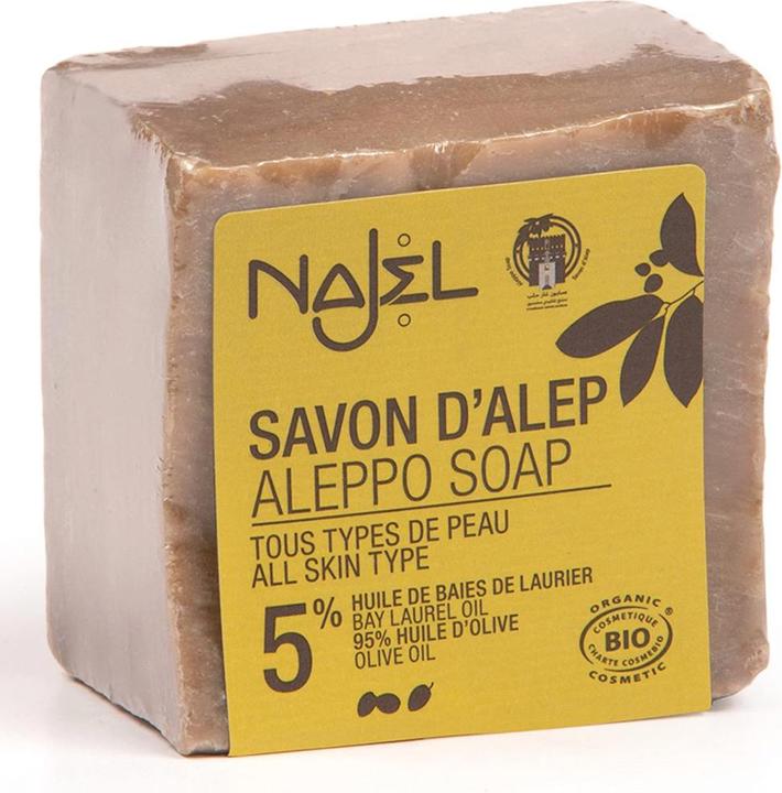 Produktbild Najel Aleppo Seife mit 5% Lorbeeröl BIO (170 g)