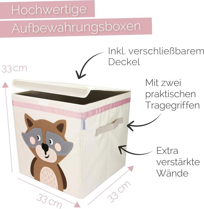 Actual product image Glückswolke Aufbewahrungsbox mit Deckel (33 x 33 x 33 cm, 35.94 l)