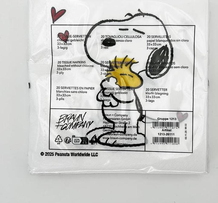 Productafbeelding Braun Servietten 33x33cm 20er Pg (20 Pcs., 33 x 33 cm)