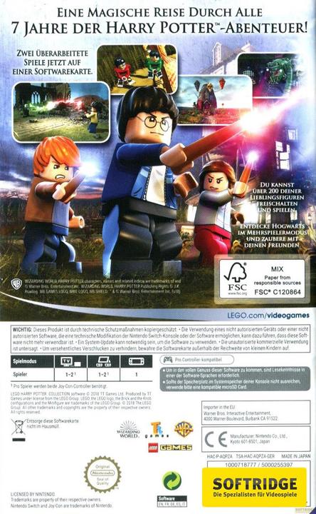 Produktbild WB LEGO Harry Potter Collection (Switch, DE, FR)