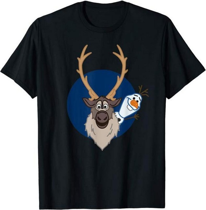 Immagine prodotto Disney Frozen Maglietta Olaf e Sven Adulto Unisex (M)