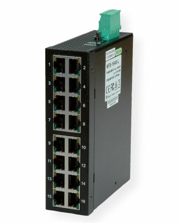 Image du produit Roline Commutateur industriel 16x RJ-45, non géré (16 ports)