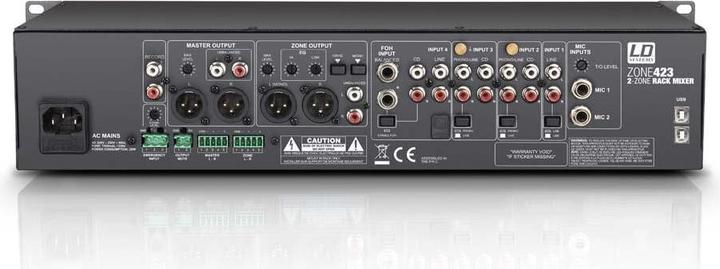 Produktbild LD Systems ZONE 423 19" 2-Zonen (Studio- und Livemixer)