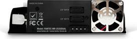 Produktbild Fantec MR-2535DUAL, Wechselrahmen, 2.5/3.5 Zoll, Schwarz