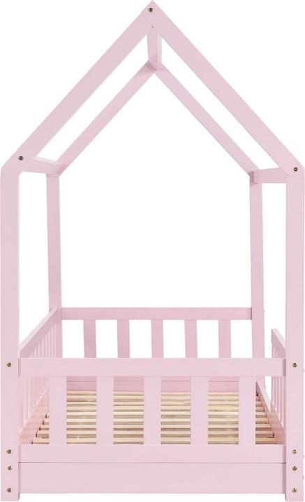 Image du produit Juskys Kinderbett Marli 80x160 cm - Rosa (80 x 160 cm)