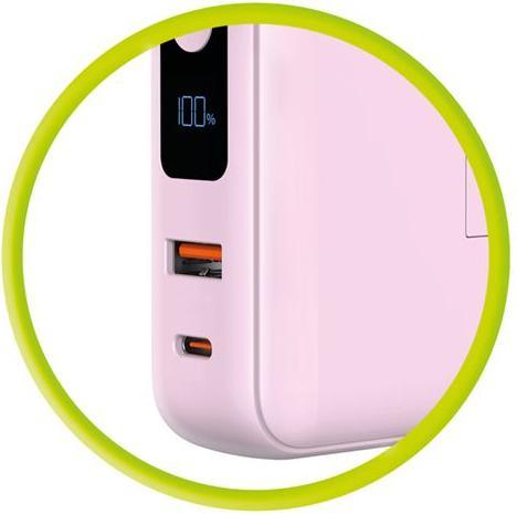 Image du produit Mobile Origin Powerbank & Travel Charger Lightning/USB-C Cable MagSafe/AW/iPhone Compatible pink Powerbank - P... (10000 mAh)