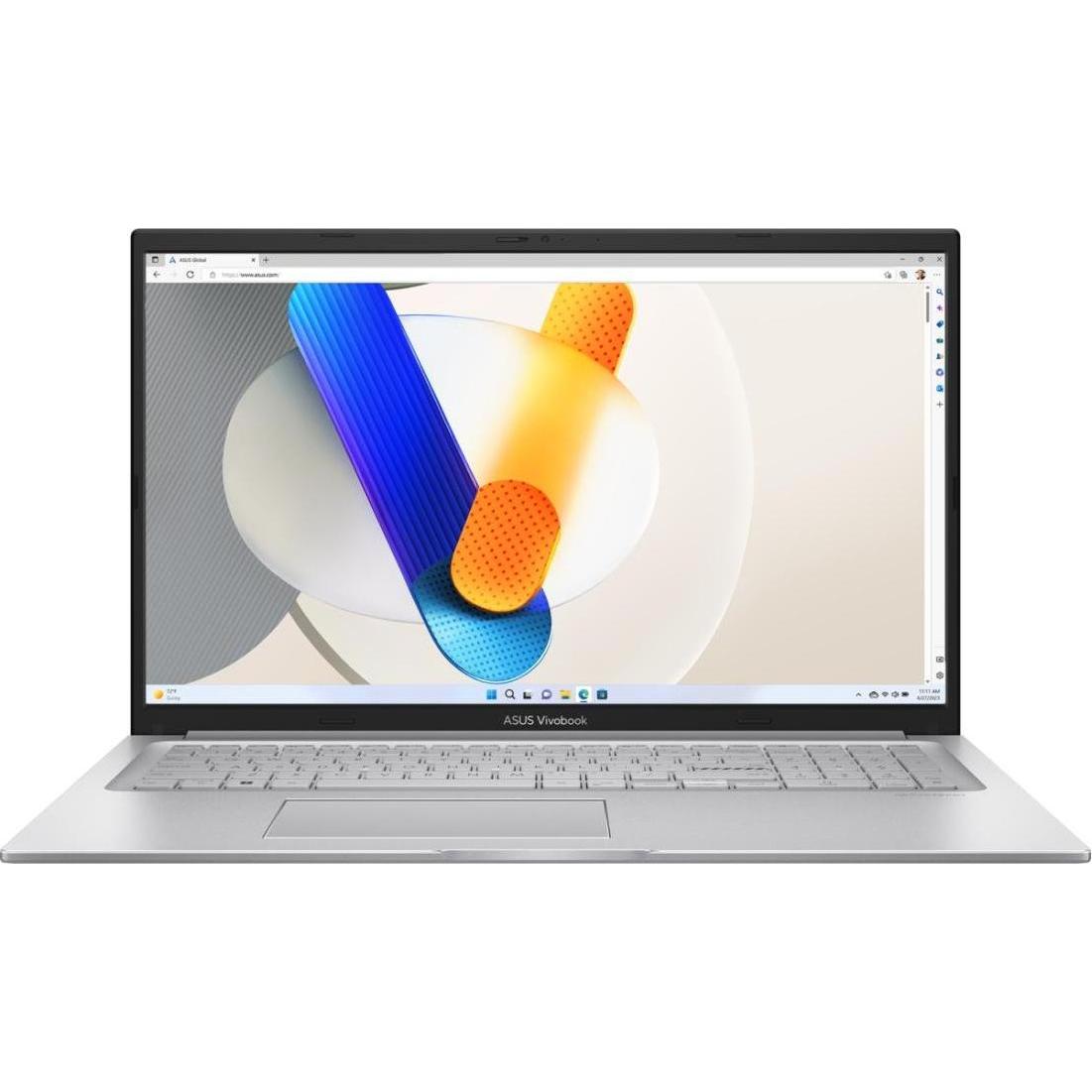 ASUS Vivobook 17 X1704VA-AU865 (17.30", 512 GB, 8 GB, Deutschland), Notebook, Silber