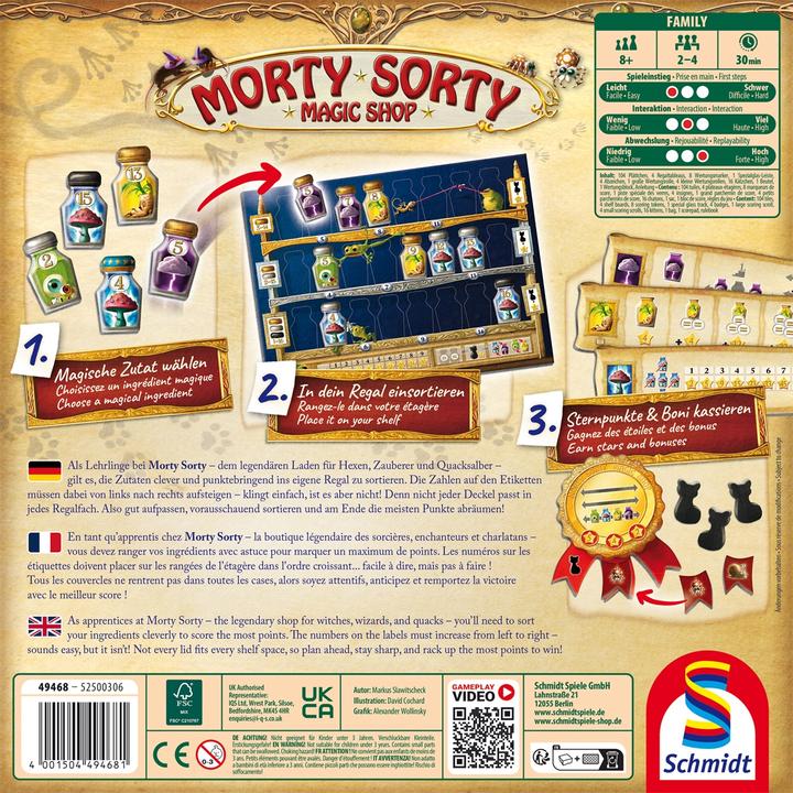 Productafbeelding Schmidt Spiele Morty Sorty Magic Shop (Duits, 2 - 4 Spelers)