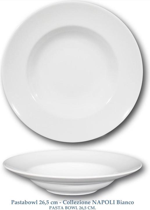 Actual product image Saturnia Porcelain Pasta Plate, 26.5cm (1x, 26.50 cm)