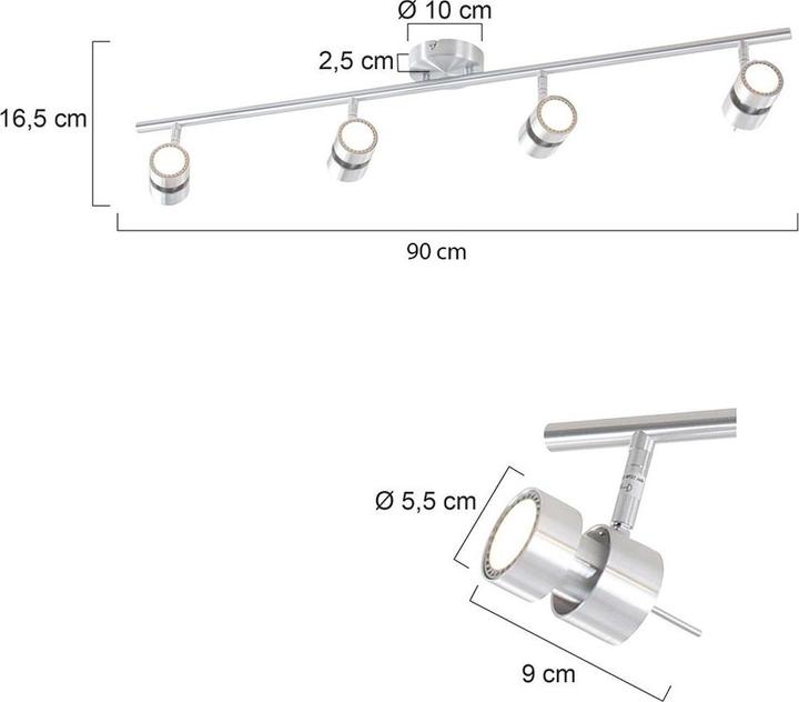 Produktbild Steinhauer Natasja (480 lm, GU10)