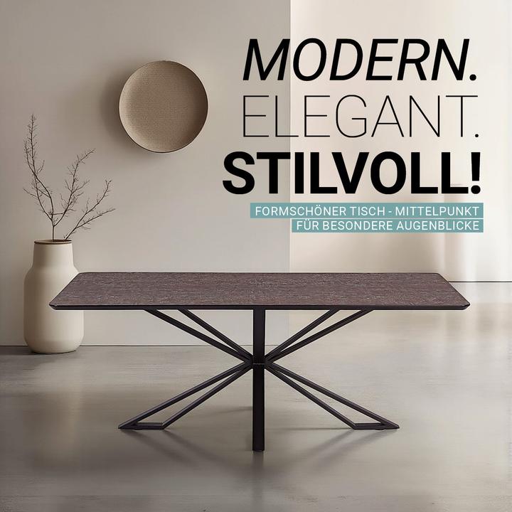 Immagine prodotto Homestyle4u Esstisch (200 x 100 x 76 cm)