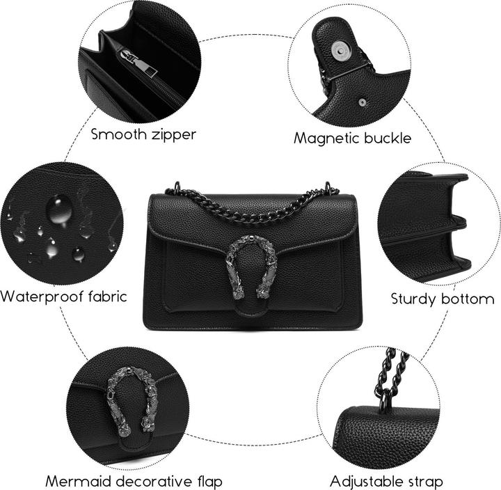 Produktbild Only-Bags.Store Umhängetasche mit Kette Umhängetasche Umhängetasche Handtasche kleine Umhängetasche Umhängetasche