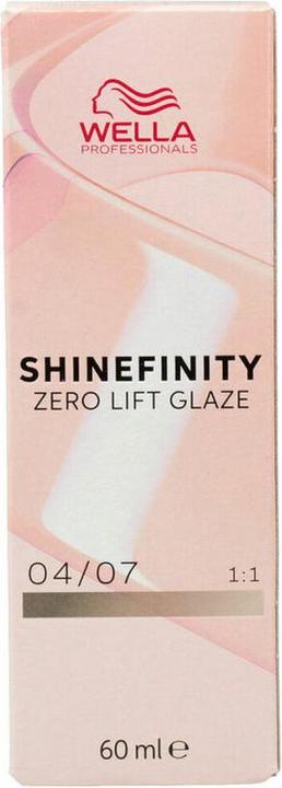 Actual product image Wella Permanent colour Shinefinity Nº 04/07 (60 ml) (04, 07 Bitter Chocolate)