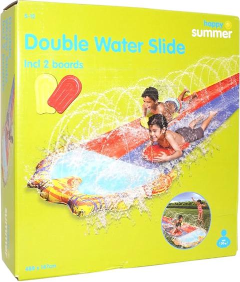 Produktbild Happy Summer Double Water Slide w/ boards (3 m)